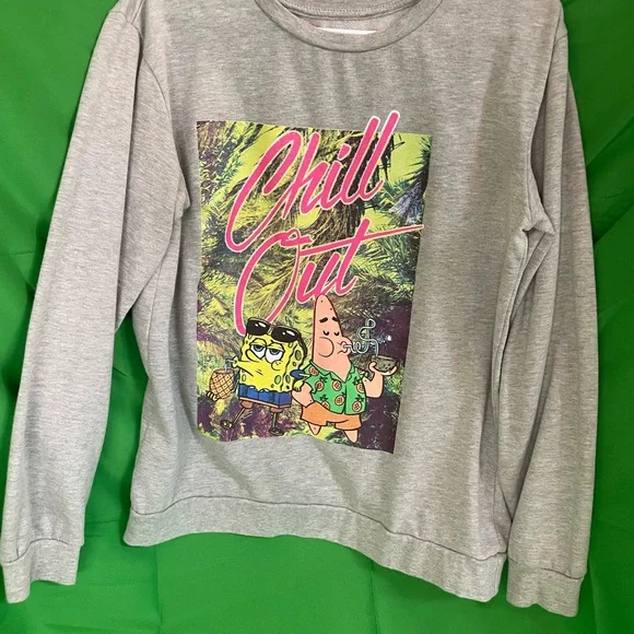 nickelodeon SpongeBob & Patrick “Chill Out” Sweatshirt size XL. - Picture 4 of 5